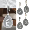 4x Tischdeckenbeschwerer Naturstein Luck Happy Smile Love 4x6 Tischdeckengewicht