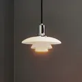 Pendelleuchte Louis Poulsen, PH 2/1, dimmbar, Weiß, für Wohnzimmer, Glas, Design - 14