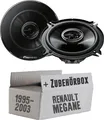 Pioneer TS-G1320F - 13cm 2-Wege Koax Lautsprecher - Einbauset passend für Renault Megane 1 - justSOUND