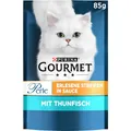 Gourmet Perle Erlesene Streifen Katzenfutter nass, mit Thunfisch, 26er Pack (26 x 85g)