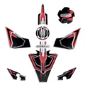 Resin Bike Kit Aufkleber Motorrad Kompatibel Mit Kawasaki Ninja 1000 SX 2024 Rot. Schutz Motorrad Tank-Schutzfolie vor Stößen und Kratzern. Kit Aufklebersatz 3D-Harzklebstoff - Stickers Made in Italy