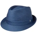 LIERYS Payato Trilby Hut Jeans Denim meliert Mehrfarbig Made in Italy Damen und Herren Sommer Winter Denim M (56-57 cm)