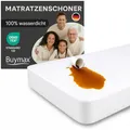 Buymax Matratzenschoner 160x200 cm Wasserdicht, wasserdichte Spannbettlaken ohne Knistern, Inkontinenzauflage Rundumgummi Atmungsaktiv Rundumbezug Anti-Milben Bezug waschbar