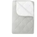 wometo Microfaserbettdecke Camping, 3 Deckengrößen, OEKO-TEX®, leichte Zudecke / gesteppte Bettdecke für Sommer grau 200 cm x 200 cm