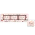 Yankee Candle Duftkerzen-Geschenkset | Votivkerzen mit Pink Sands | Soja-Wachs-Mix | 3 Teile