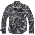 Brandit Vintage Shirt Longsleeve grey camo, Größe S