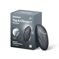 Satisfyer Tap & Climax 1 Druckwellenvibrator | Auflege-Vibrator mit Klopf-Funktion | 2 starke Motoren | Wasserdicht (IPX7) | Hautfreundliches Silikon in schwarz | Stimulation der Klitoris für Frauen