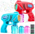 Seifenblasen Pistole Set für Sommerparty | Indoor Aktivitäten | Osternblau+rot