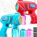 2 Seifenblasenpistole für Kinder mit Seifenblasenflüssigkeit 2 * 130 ml, seif...