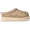 UGG für Damen. 1178193 Tazz Sun Stitch hellbraune Lederclogs (39), 3 bis 5 cm, Keine, Lässig