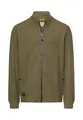 camel active Herren Sweatjacke mit verstellbarem Tunnelzug Olivgrün, Menswear-XL