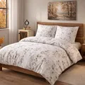 Buymax® Biber Bettwäsche 200x220 cm Flauschige Winterbettwäsche 3 Teilig 100% Baumwolle mit Reißverschluss Flanell Bettwäsche-Set mit Kissenbezüge 80x80cm