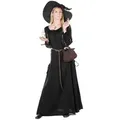 Metamorph Hexen-Kostüm Hexenkleid - Zauberin Halloween Kostüm Damen, Eleganter und individuell anpassbarer Schnitt! schwarz XS | XS