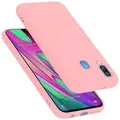 Cadorabo Schutzhülle für Samsung Galaxy A40 Hülle in Rosa Handyhülle Case Cover TPU Etui