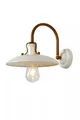 Wandleuchte Metall Beige Rostbraun T:32 cm E27 Industrie Wandlampe Wohnzimmer