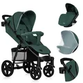 LIONELO® Kinderwagen Kinderwagen Kinderwagen bis 22 kg mit Schlaffunktion c...