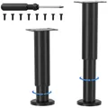 VETIN Höhenverstellbare Möbelfüße 25-43cm Metall Schwarz Ver