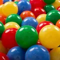 KiddyMoon bälle 1200 ∅ 6cm - kinder bälle für bällebad - spielbälle baby - plastikbälle - gelb grün blau rot orange