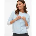 Vero Moda Strickjacke VMDOFFY INTARSIA 2/4 O-NCK CARDIGAN NOOS blau XS (34)