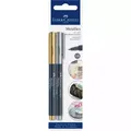 4005401607960 Pisak metaliczny Faber-Castell Metallics kolor srebrny i złoty 2 s