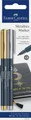 FABER-CASTELL 160796 Metallics Marker Faserspitze Metalliceffekt gold silber 2St