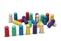 Jumbo Spielfiguren in 6 Farben (je 4 Stück rot, grün, blau, gelb, lila & natur)