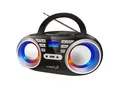 Cyberlux CD-Player m. LED-Beleuchtung USB Kinder Radio Schwarz/Silber