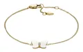 FOSSIL Radiant Wings Butterfly Bracelet Armband Gold goldfarben weiß Neu