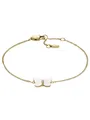 Fossil JF04425710 Damen Armband Schmetterling Edelstahl weiß 19 cm
