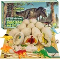 Joozmui Dino Ausgrabungsset Kinder Ei Dinosaurier Spielzeug Figuren Geschenk