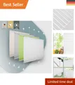 Weißes Plissee Faltrollo 60x120cm - Ideal für Badezimmer, Küche & Schlafzimmer