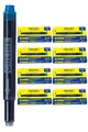 ONLINE 40x Patronen blau ONLINE 4, Universal, für alle gängigen Füller (Lamy, Pelikan, etc.), Ersatz, löschbar, auch für Tintenpatronen-Rollerbälle, Vorteilspack köngisblau