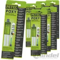 6x 98425 PETEC POXY 24ML 2K 2 KOMPONENTEN-KLEBSTOFF KLEBER TRANSPARENT UNIVERSAL