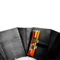 muud Evita XL Projekttasche aus Leder 22 x 22 x 16 cm Black