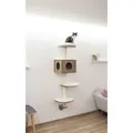 Kratzbaum Wandmontage Kerbl Dinari [167 cm] Wandkratzbaum für Katzen, Kissen abnehmbar und waschbar