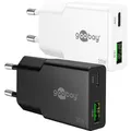 Goobay USB-C PD GaN Dual-Schnellladegerät Slim 25 W (25 W, 2 Ports) (75733)