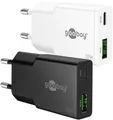 Goobay 75733 USB-C™ PD GaN Dual-Schnellladegerät Slim (25 W) schwarz, schwarz - 