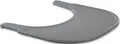 Hauck Hochstuhltablett Alpha Click Tray, grau, Kunststoff, Hauck Hochstuhl Alpha+