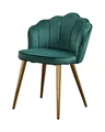KAWOLA Esszimmer Stuhl Sally - Moderne Esszimmermöbel, Schreibtisch und Schminktisch Stuhl, Velvet Gepolstert Mit Gold Fuß