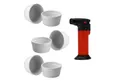ToCi Auflaufform Creme Brulee Schälchen Sets 9 cm Förmchen aus Keramik 185 ml Weiß, (7-St)