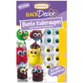 BackDecor 40 Stück | Kulleraugen aus Zucker | bunt | blau | gelb