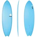 Torq Epoxy TET Fish Blue Surfboard Wellenreiter, Boardnummer: 2, Größe: 7'2''