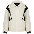 Mavi Blouson Weiche Teddyjacke mit modischen Streifen (1-St) POLAR JACKETS beige XS (34)
