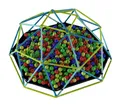 TP Toys Klettergerüst Metal Dome Kletterkuppel mit Sandkasten Ø188cm für Kinder