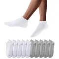 Sneaker Socken Herren Damen 10 Paar Kurze Halbsocken Quarter Baumwolle Unisex...