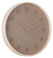 Karlsson - Wanduhr Nervadura - Sanftes Braun - 40.8x40.8x40.8cm