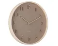 Karlsson Uhr Wanduhr Nervadura Rund Holz Braun (40cm)