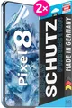 2X se® 3D SCHUTZFOLIE Transparent für Google Pixel 8,Selbstheilend, 100% Fingerabdruck & FaceID kompatibel, einfache blasenfreie Installation, Ultra-Klar, Stoß-Kratzfest, aus Deutschland