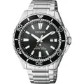Citizen BN0190-82E Eco-Drive Promaster Sea Edelstahl Uhr Datum Silber - Silber