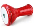 Orientalische Profi Bauchtanz Darbuka Trommel Percussion Aluguß gerissener Lack Effeckt Rot/Schwarz